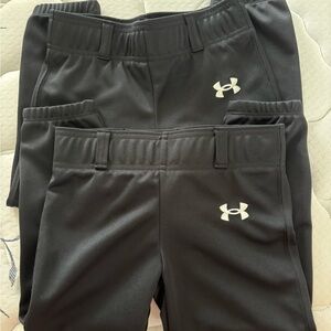 Under Armour Kids Black Joggers with Logo